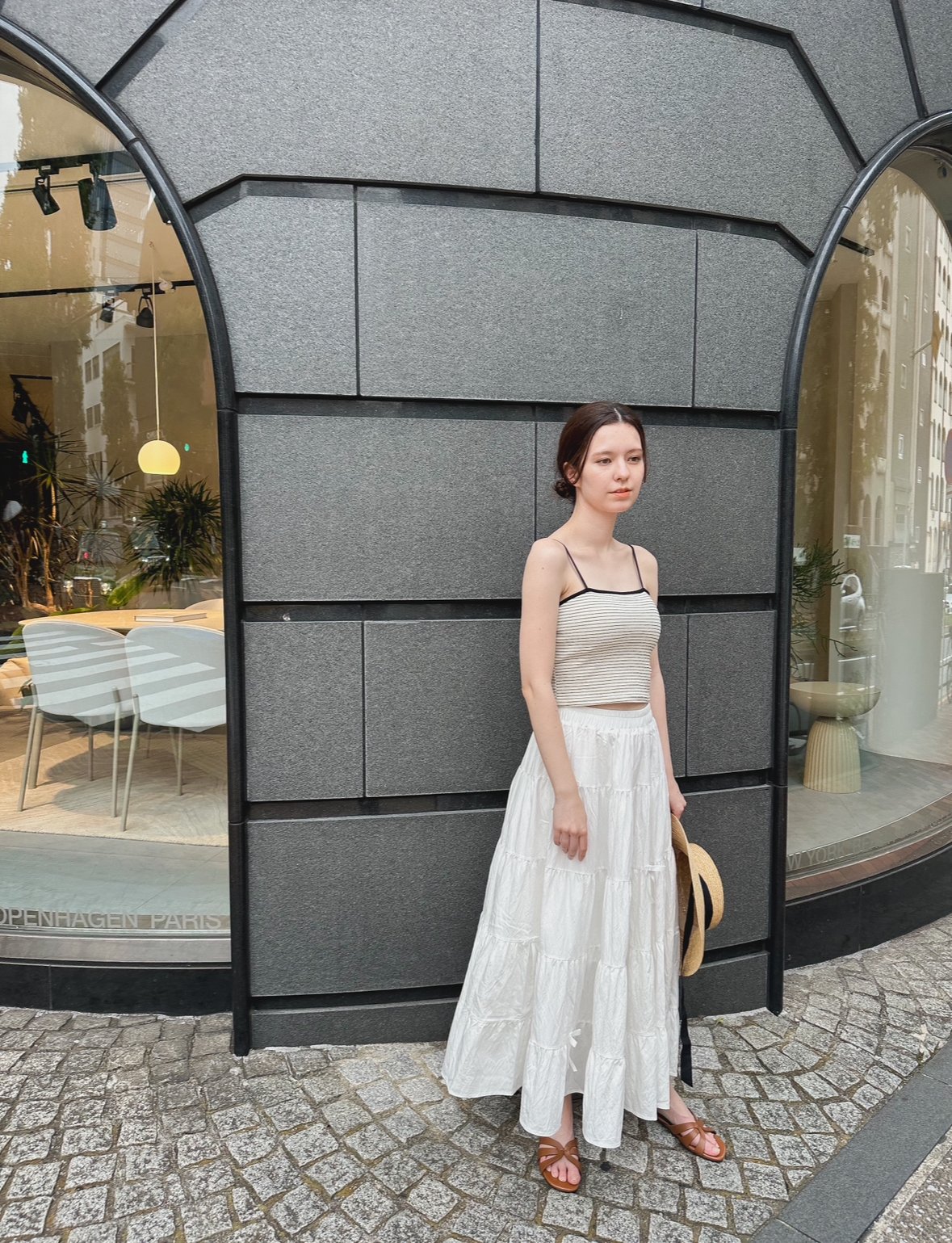 スカート Avery ribbon skirt ANDMARY】Avery ribbon skirt