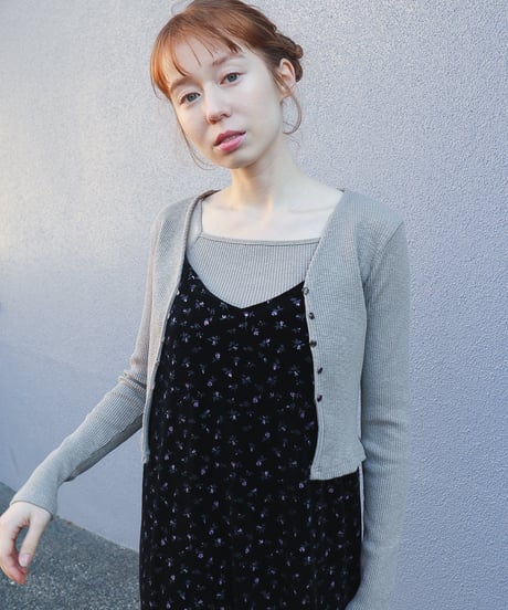 knit cami&cardigan