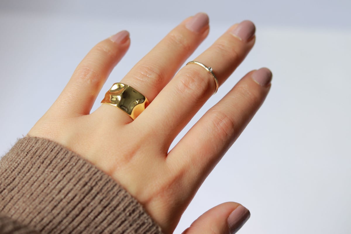 ring-01【シルバー925-18金コーティング】 | NewLandscape ring-01【シルバー925-18金コーティング】 | NewLandscape