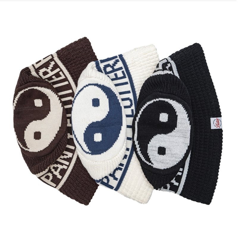 帽子 PANTY DROPPER xFLUTTER Yin yang Knit FLUTTERx PD Bucket Hat【Yin Yang】 | PANTYDROPPER