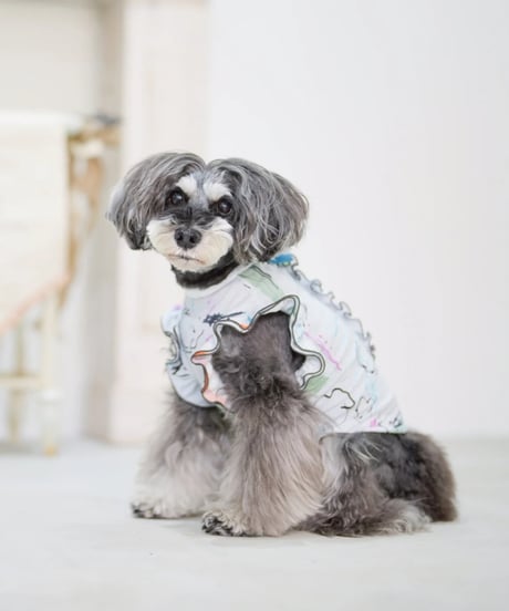 モンマルトルフリルTシャツ ブルーシェル