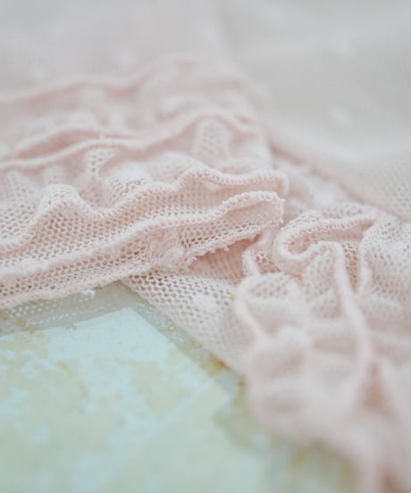 ドットミストシアーボディカバー　ペタルピンク