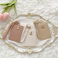 Teddy Bear Pass Cace♡リール付きパスケース【即納】