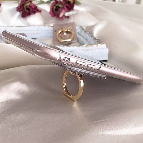 【ネーム入り】ベアカップル♡スマホリング♥