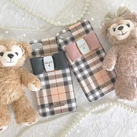 【リボン付き】Tartan Check♡タータンチェック♥【マットハードケース】