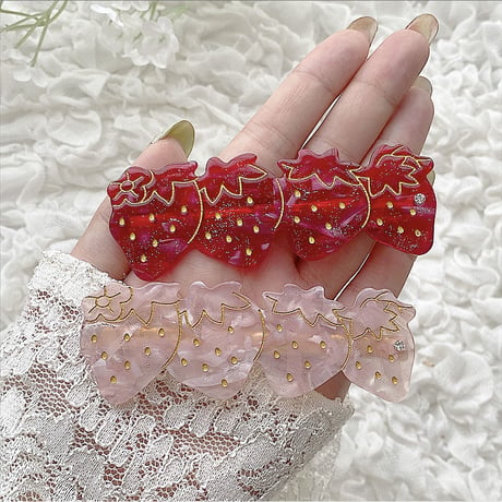 【プチプラ♡】ストロベリーヘアアクセ【アクセサリー】A12