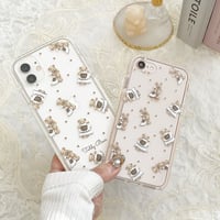 【ネーム入り】Blanket Bear♡【耐衝撃クリアケース】B46