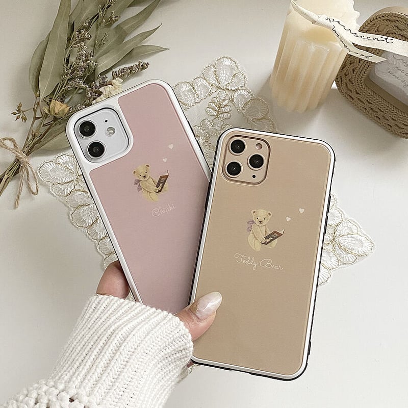k*i様 モーリス　S92III 　ジャンク　ハードケース付き ネーム入り】Reading Bear♡【強化ガラスケース】K29 | MiLRY Couture