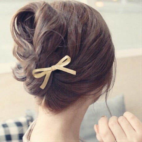 【プチプラ♡】アンティークリボンバレッタ【アクセサリー】A15