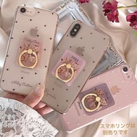 【ネーム入り】Girly Dot♡【クリアハードケース】H12