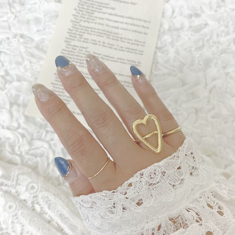 【プチプラ♡】Big Heart Ring♡【アクセサリー】A18