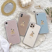 【ネーム入り】CowHat Bear♡【強化ガラスケース】K25