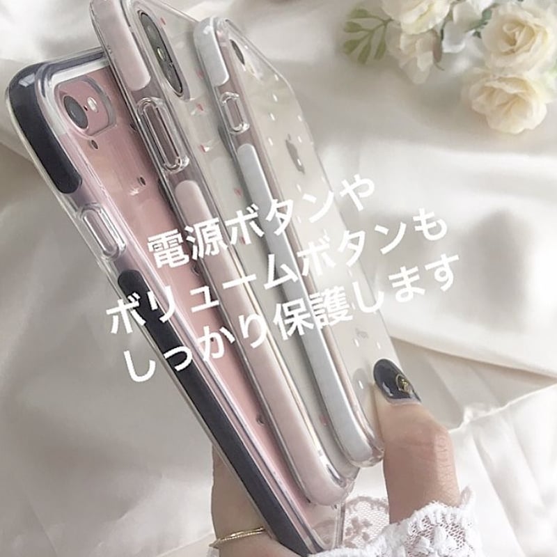 ネーム入り】Driedflower Bear♡【耐衝撃クリアケース】B27