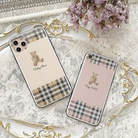 【ネーム入り】Hug  Bear♡【強化ガラスケース】K10