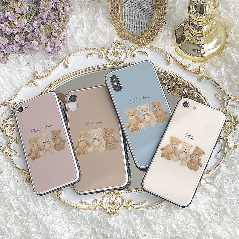 ネーム入り】Bear Brothers♡【強化ガラスケース】K07 | MiLRY Couture