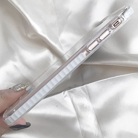 【ネーム入り】Dot Heart♡【耐衝撃クリアケース】B01