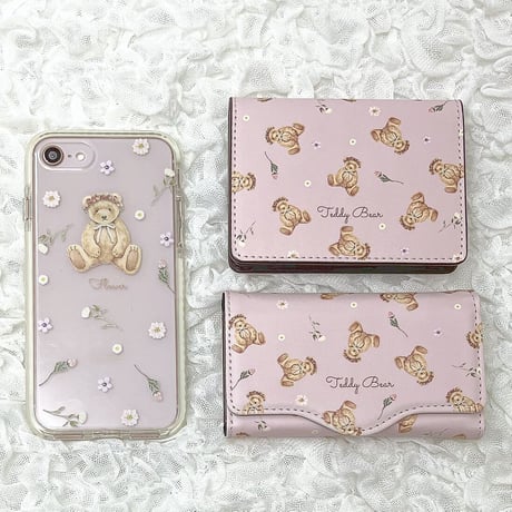 即納【ネーム入り】Driedflower Bear キーケース♡