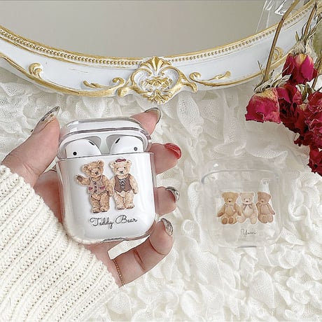 【ネーム入り】Teddy Bear【Air Podsケース】