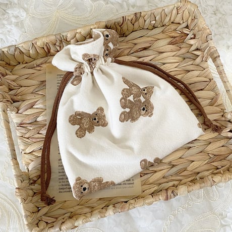Teddy Bear 巾着♡