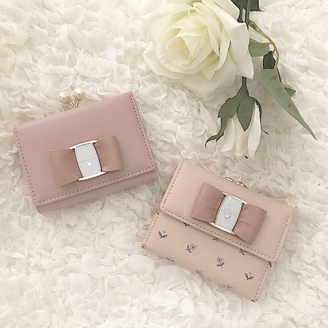 【リボン付き】Flower❁Mini Wallet♡ミニ財布