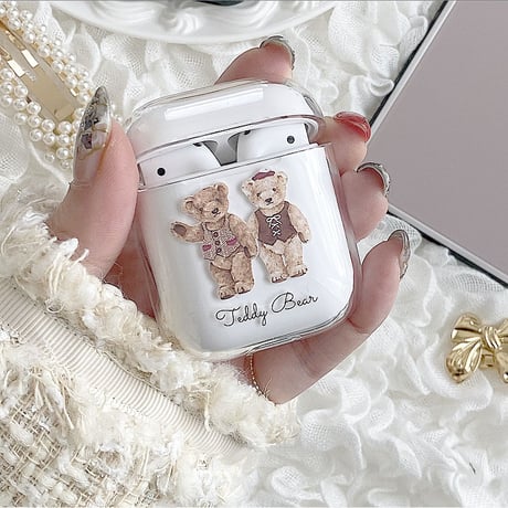 【ネーム入り】Teddy Bear【Air Podsケース】