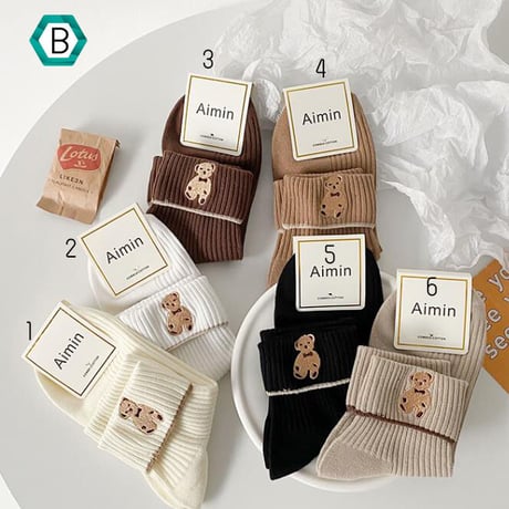 Teddy Bear　ソックス　B