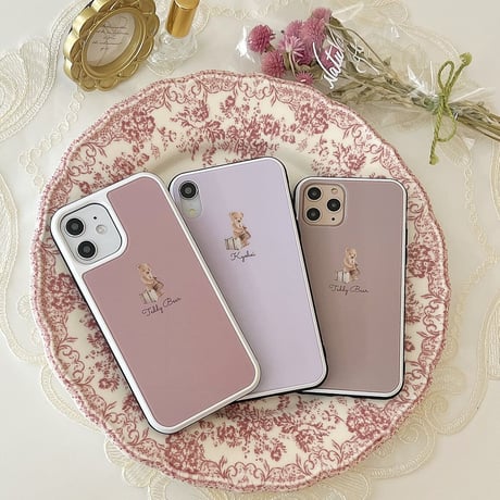 【ネーム入り】Travel  Bear♡【強化ガラスケース】K32