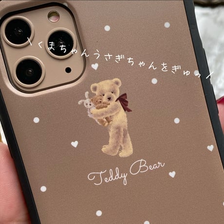 【ネーム入り】Toys＆ Bear♡【耐衝撃グリップケース】P03