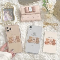 【ネーム入り】 Bear Brothers♡【耐衝撃クリアケース】B10