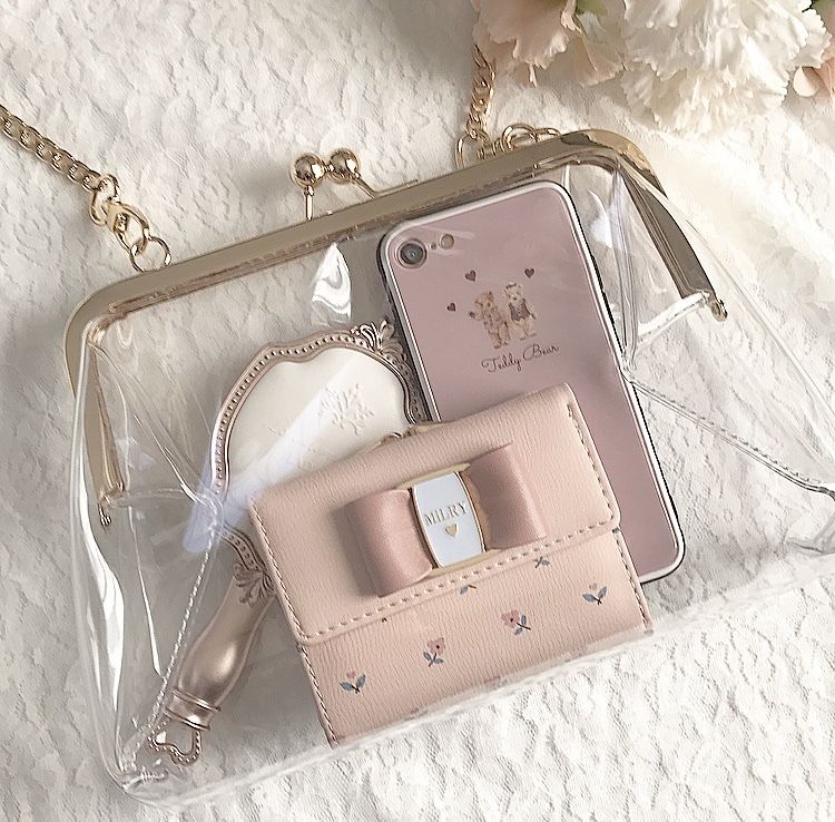 新品♡Lily Brown がま口クリアバッグ LILY BROWN Lily Brown がま口クリアバッグ クリア -ファッション通販