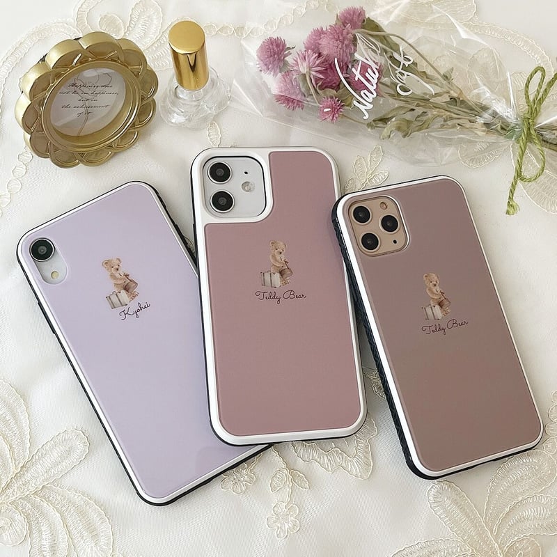 ネーム入り】Travel Bear♡【強化ガラスケース】K32 | MiLRY Couture