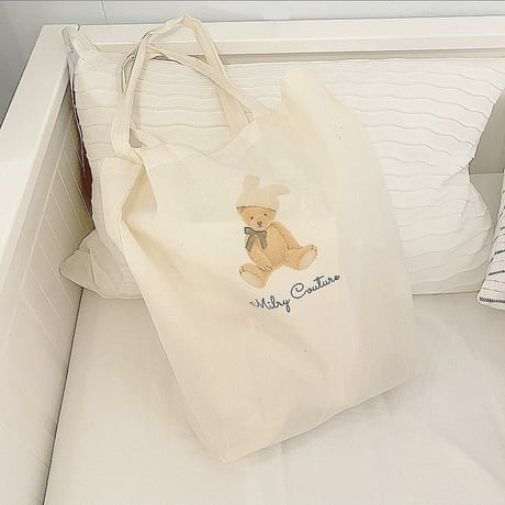 【即納】BunnyHatBear エコバッグ♡  【名入れ不可】