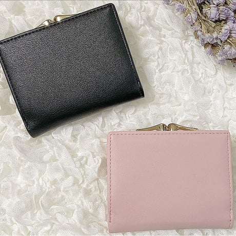 【リボン付き】V-Cut Mini Wallet♡ミニ財布