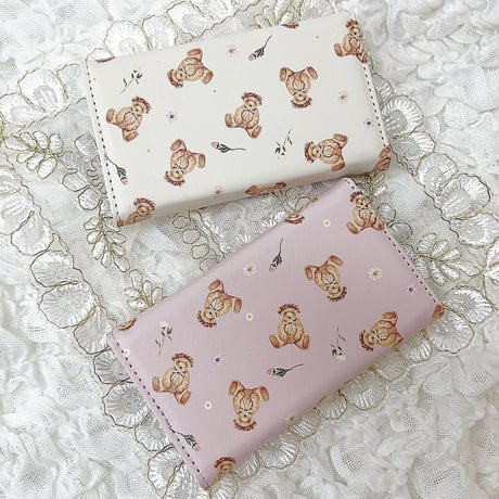 即納【ネーム入り】Driedflower Bear キーケース♡