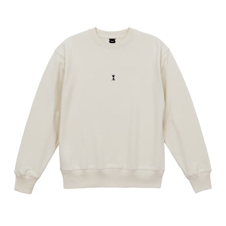 Flip side sweatshirt【Stone】