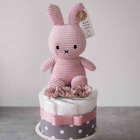 ぬいぐるみ付ダイパーケーキ（おむつケーキ）１段