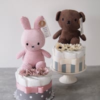 ぬいぐるみ付ダイパーケーキ（おむつケーキ）１段