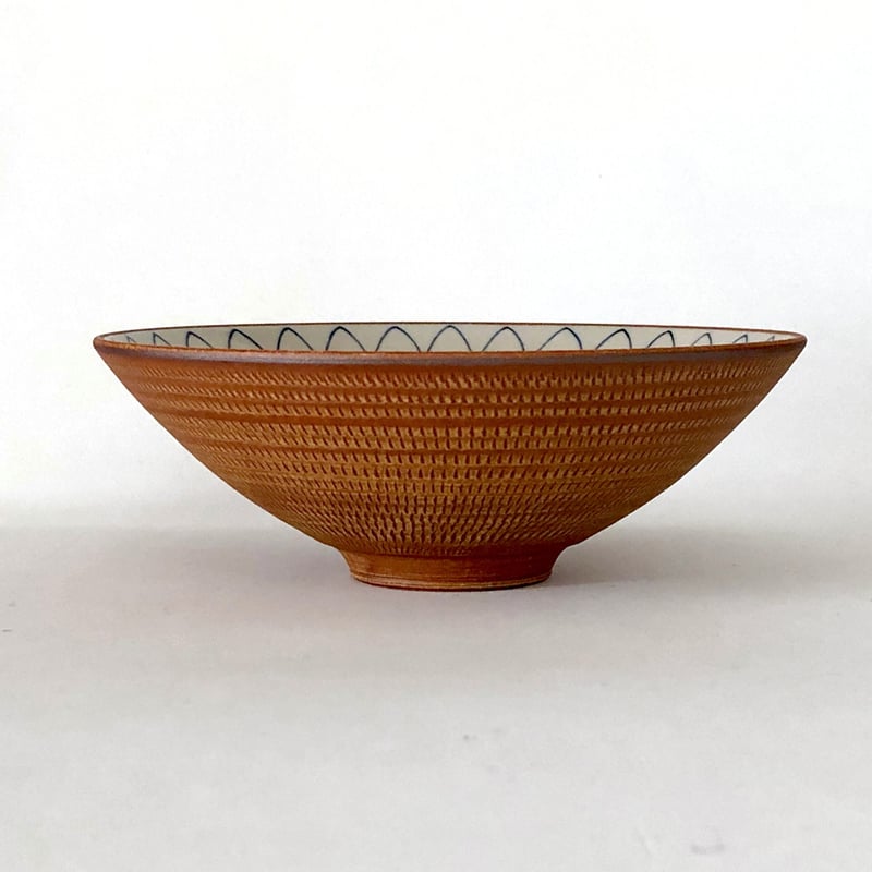 めし碗 平茶碗 大 木箱入り / 籠山陶房 内海大介 | iroha style