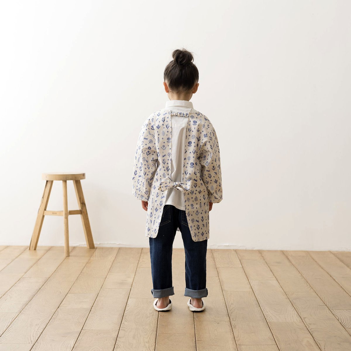 wacamaria スモック 遊び着 エプロン オーダー 子供服 割烹着 wacamaria スモック 遊び着 エプロン オーダー 子供服 割烹着