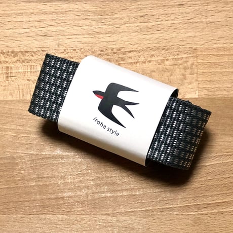 ダブルリング ドット ベルト つばめ刺繍 38mm  [ユニセックス]