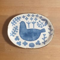 とり オーバル皿 M / かとうようこ
