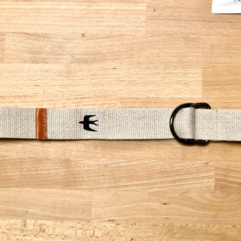 ダブルリング 麻ベルト つばめ刺繍 38mm [ユニセックス] | iroha
