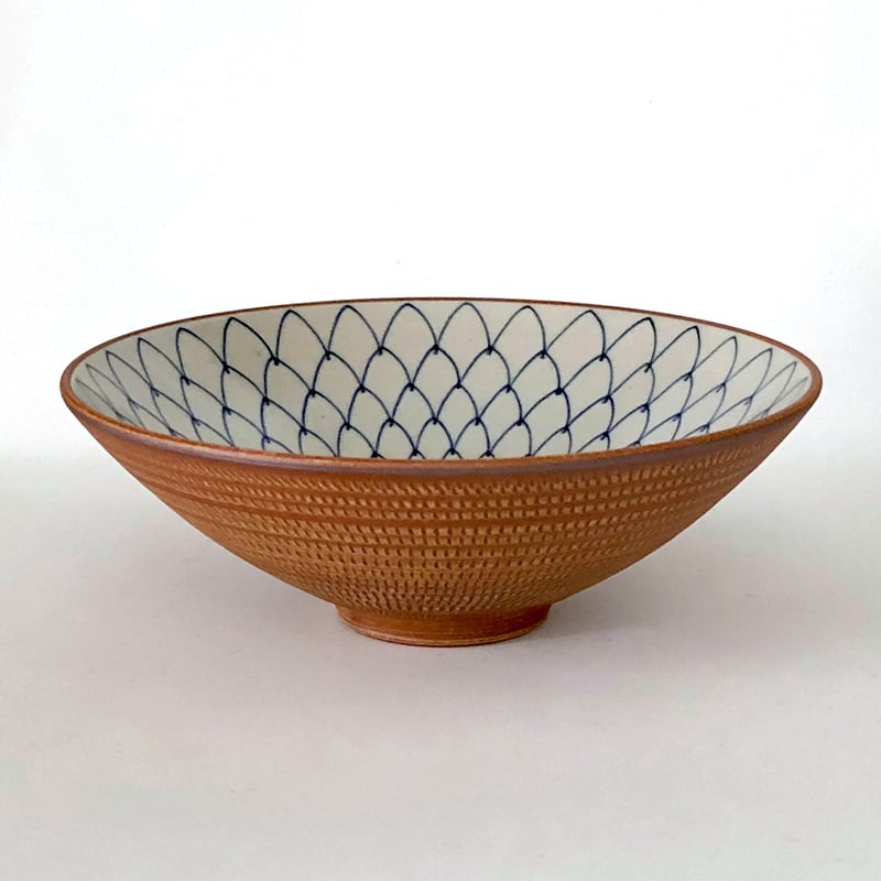 めし碗 平茶碗 大 木箱入り / 籠山陶房 内海大介 | iroha style