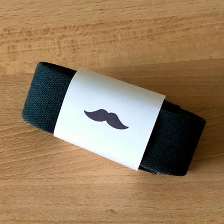 ダブルリング ストライプ ベルト つばめ刺繍 38mm  [ユニセックス]
