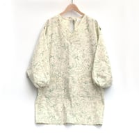 割烹着 日本のハーブ柄 ショート丈
