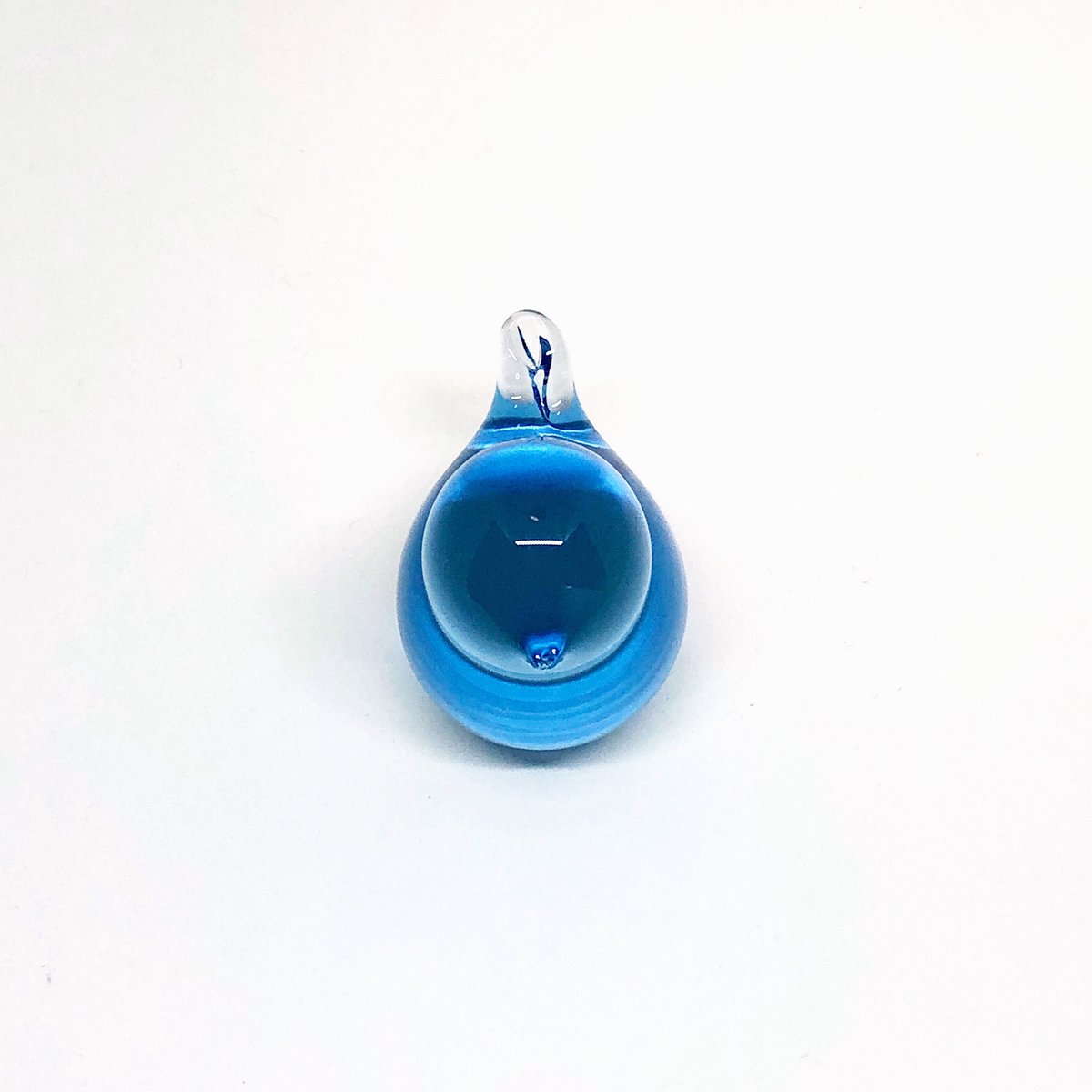 幸せの蒼いとりさん 蒼 中（専用ボックス付） / Rie Glass Garden | iro