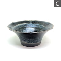 銀化天目 輪花朝顔小鉢 ４寸 <C> <D>  / 山下秀樹