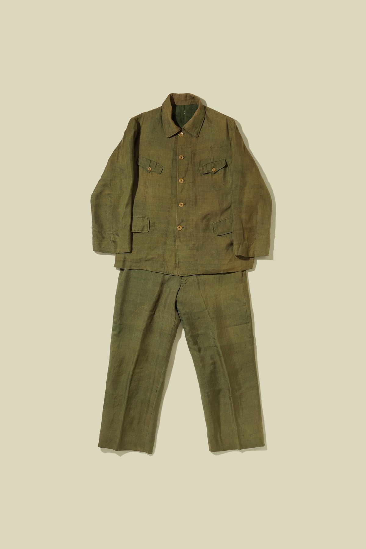 日本軍？古い服 大日本帝国 旧日本軍 軍隊 軍服 国民服 上下セット - メルカリ