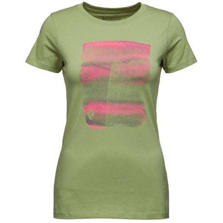 BLACK DIAMOND BIG WALL TEE  - WOMEN'S Green tea