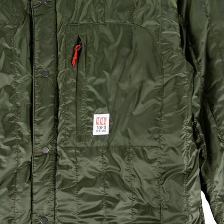 TOPO DESIGNS INSULATED SHIRT JACKET-MEN'S Olive